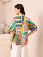 Iris Maxi Mediterranean Party Blouse