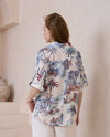 Iris Maxi Palms Print Blouse