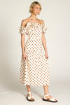 Honey & Beau Unchain Off Shoulder MIdi Dress