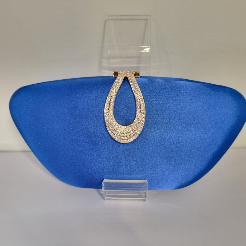 De Cavalier Clutch Satin Cobalt 826