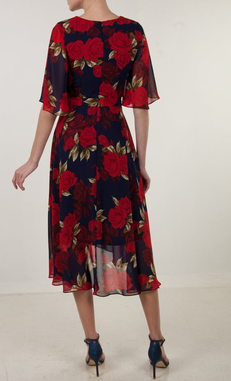 Miss Anne Rose Dress in Navy Floral