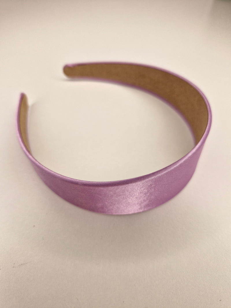 Alice Satin Headband in Orchid Pink