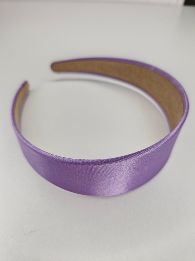 Alice Satin Headband in Lilac