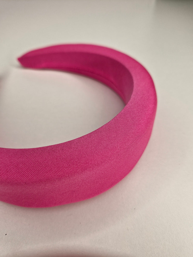 Padded Headband in Hot Pink