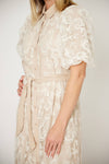 La Strada Lace Shirt Dress in Latte