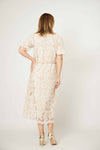 La Strada Embroidered Lace Belted Dress