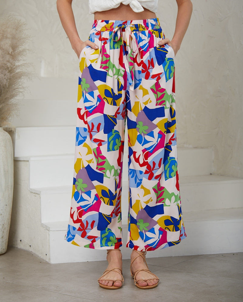 Iris Maxi Abstract Colours Pants