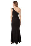 Miss Anne One Shoulder Gown  in Black