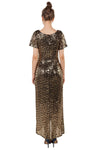 Anissa Square Sequins Gown in Black, Gold or Green