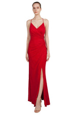 Anissa Glitter Knit Gown in Cobalt, Red or Aqua