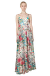 Miss Anne Floral Maxi Dress in Purple or Blue Floral Print