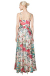 Miss Anne Floral Maxi Dress in Purple or Blue Floral Print