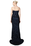 Anissa Strapless Sequin Gown in Navy or Hot Pink