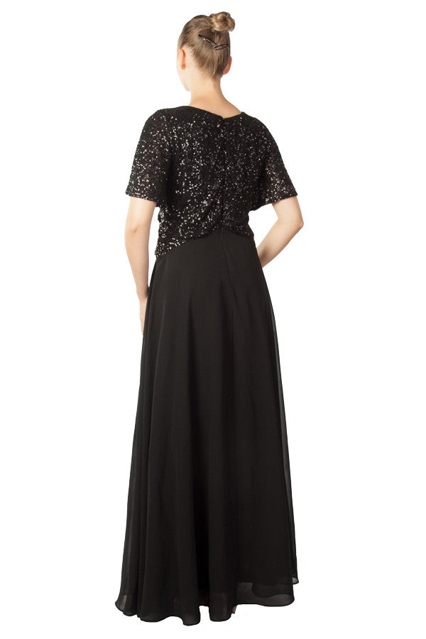 Anissa Sari Dress in Wine or Black