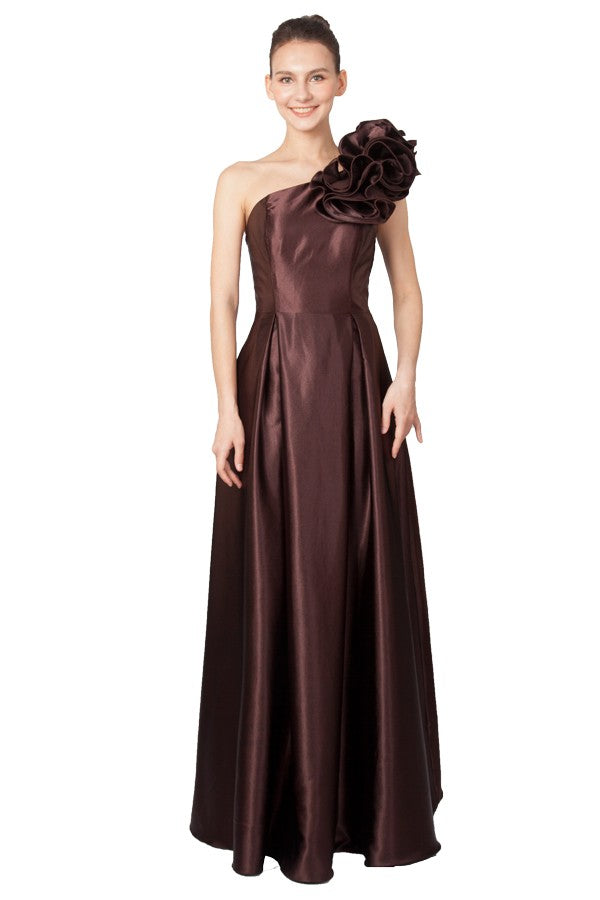 Anissa Thea Gown in Chocolate
