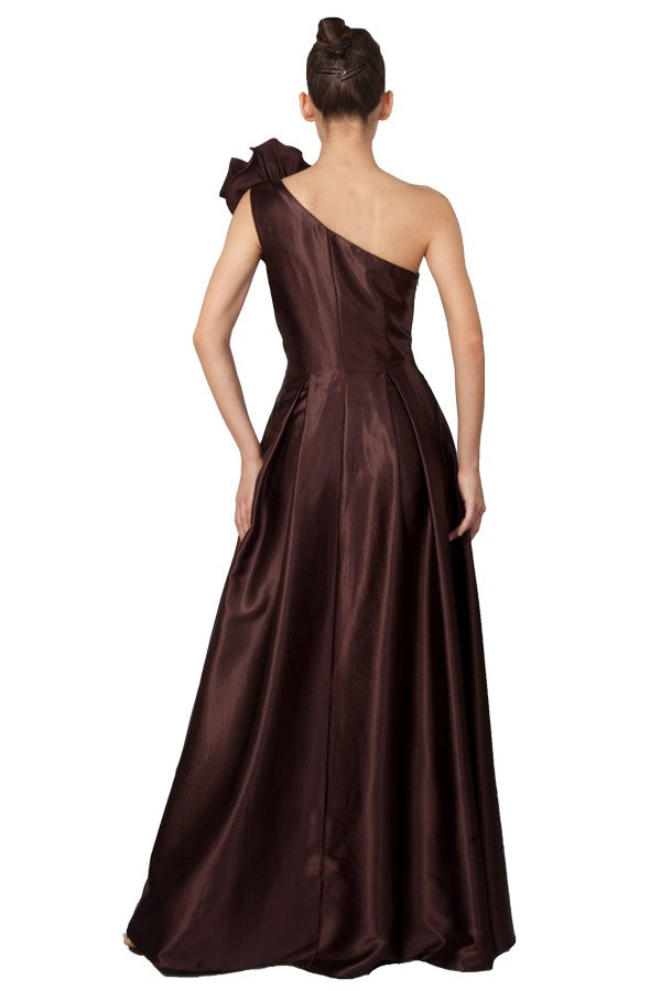 Anissa Thea Gown in Chocolate