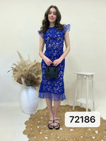 Lorraine Cobalt Lace Dress