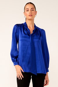 Sacha Drake Hatchie Blouse in Royal
