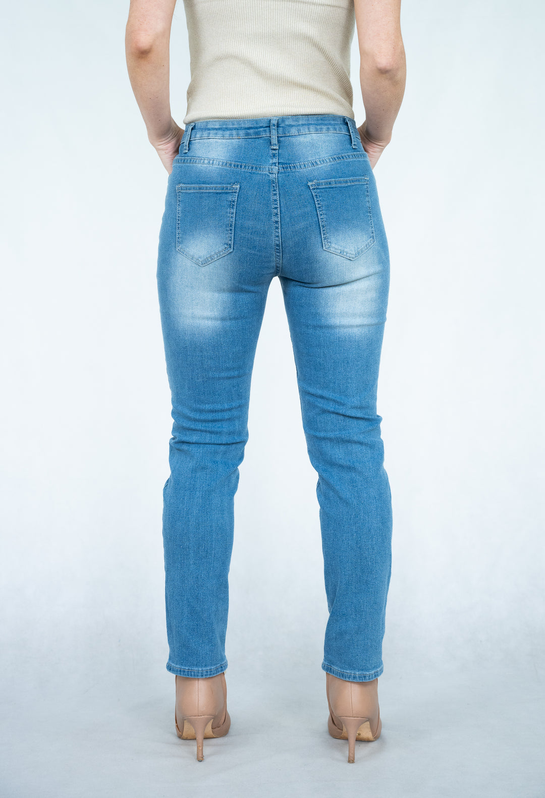Willow Tree Classic Denim Jean in Light Denim