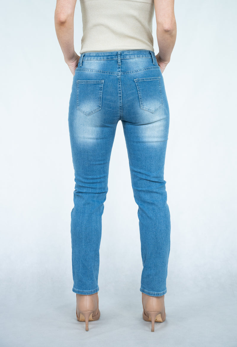 Willow Tree Classic Denim Jean in Light Denim