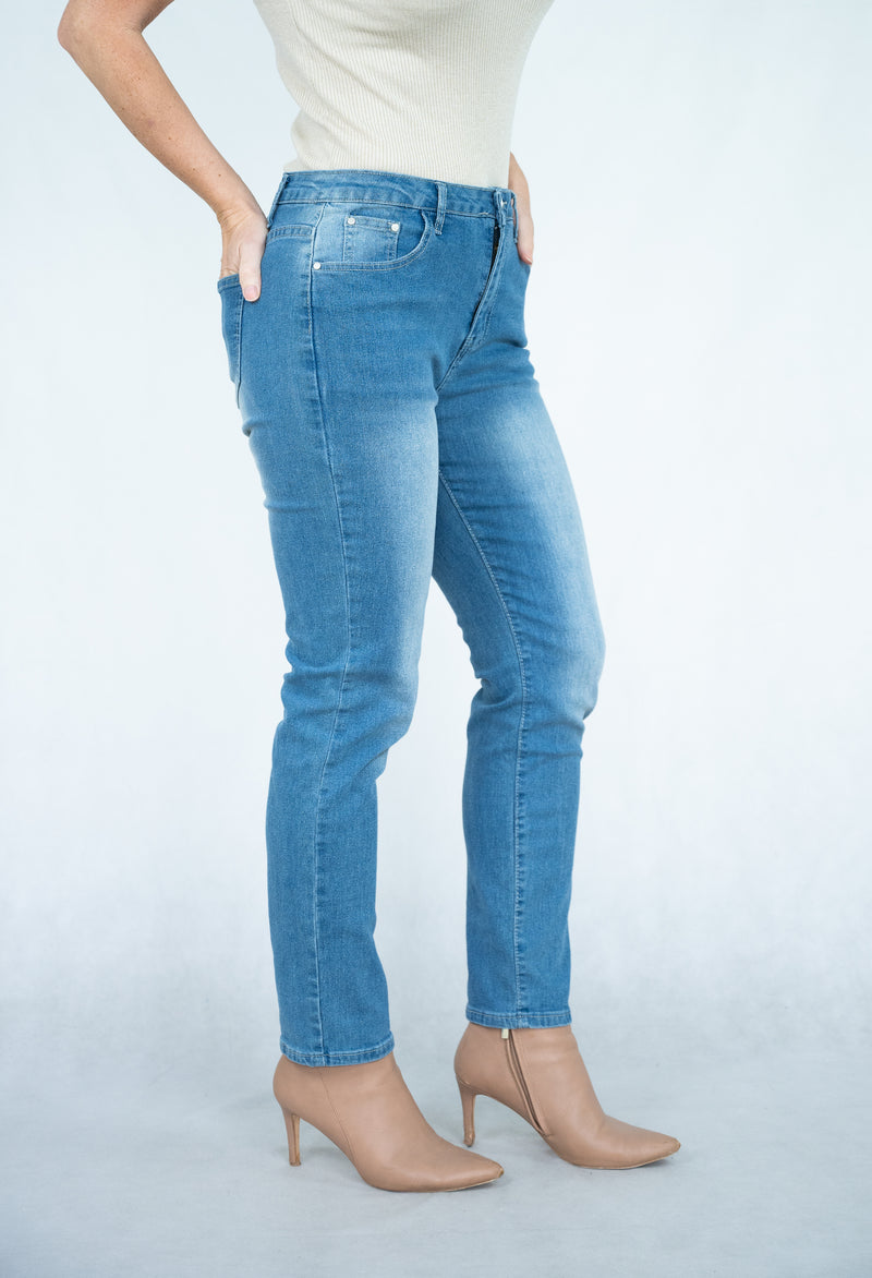 Willow Tree Classic Denim Jean in Light Denim