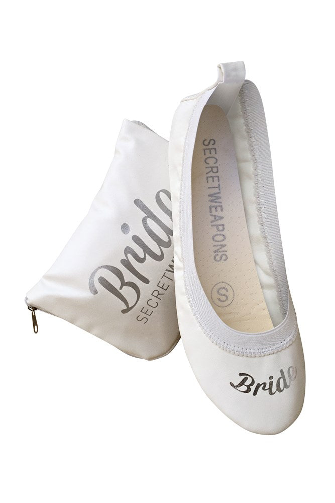 Secret Weapons Fold Up Flats in White Bride