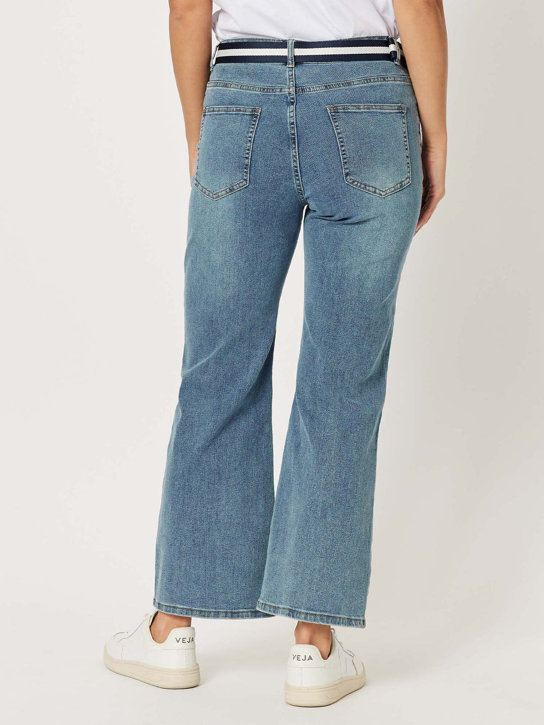 Threadz Vicki Bootcut Mum Jean in Denim