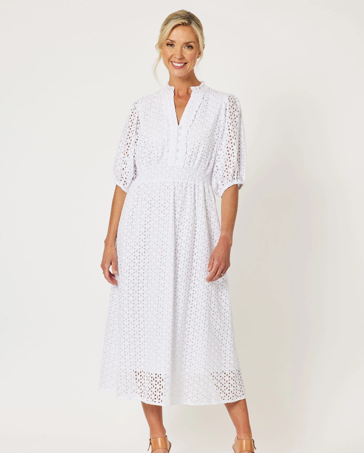 Gordon Smith Broderie Lace Midi Dress