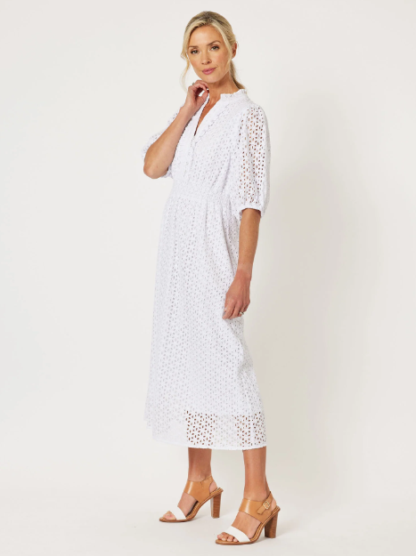 Gordon Smith Broderie Lace Midi Dress