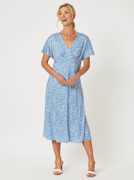 Gordon Smith Miss Daisy Dress in Blue
