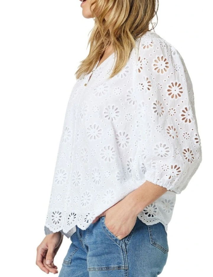 Gordon Smith Jasmine Top in White