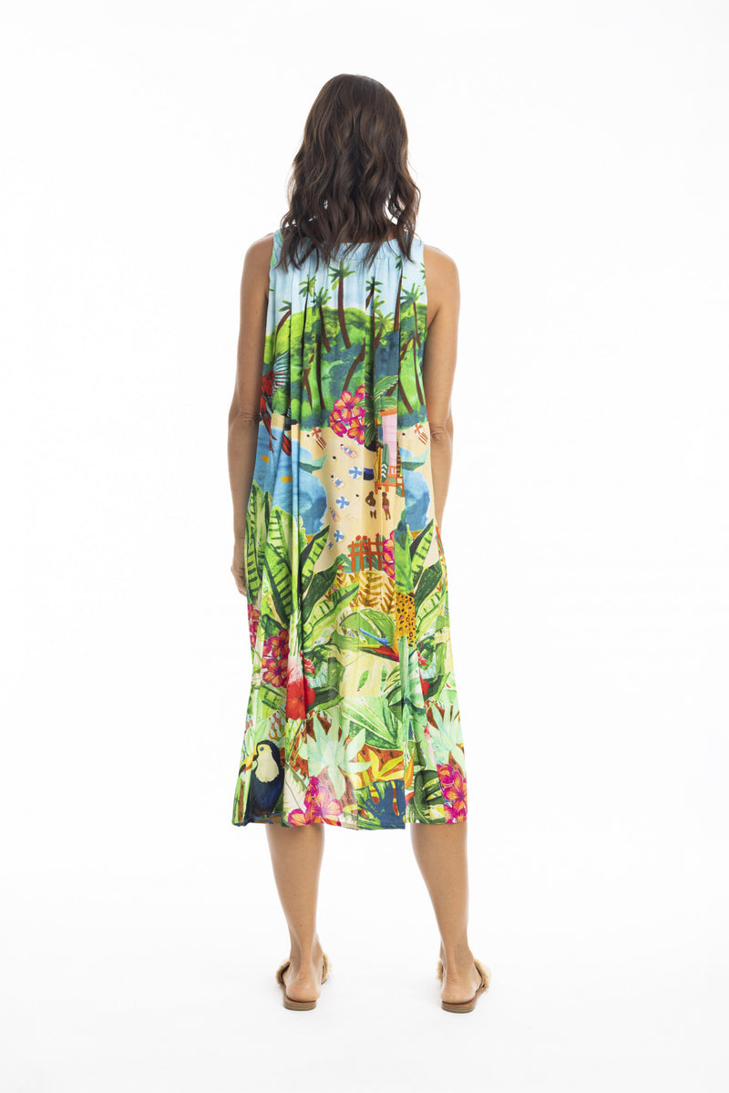 Escape Skye Ruched Neckline Dress