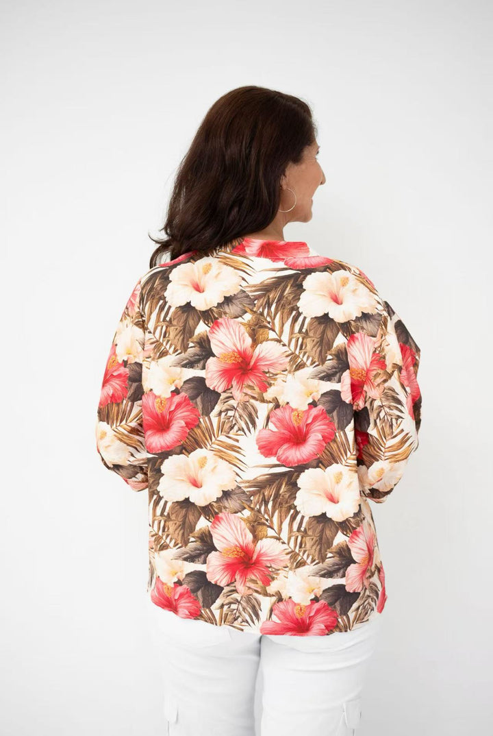 Jolie Saule Floral Cotton Blouse