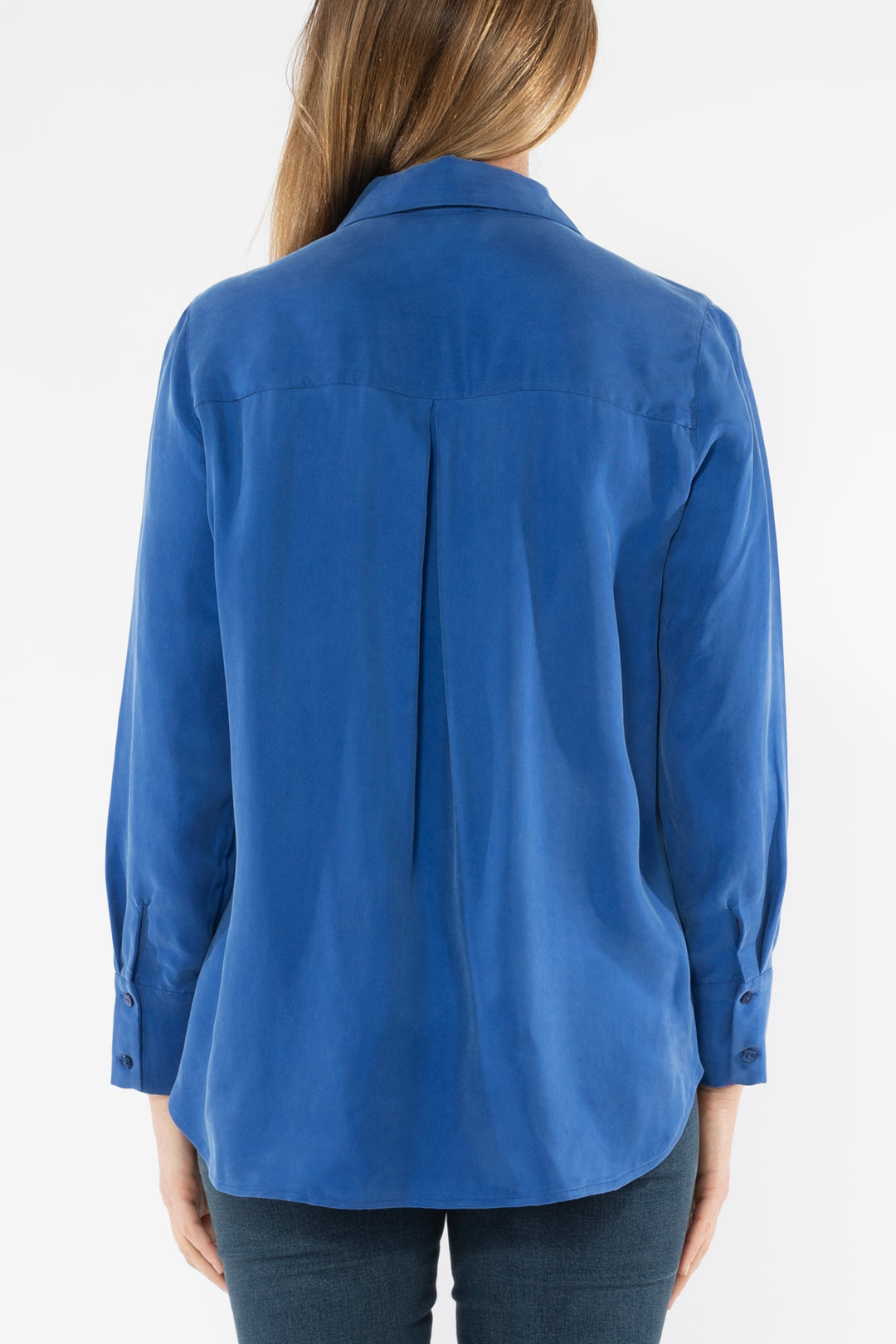 Jump Cupro Tunic in Cobalt