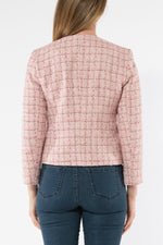 Jump Multi Boucle Jacket in Pink Mix