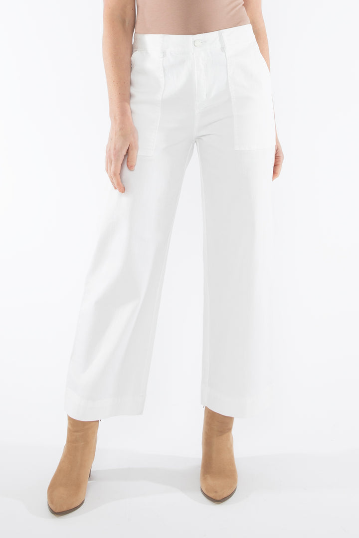 Jump Patch Pocket Jean in Chalk