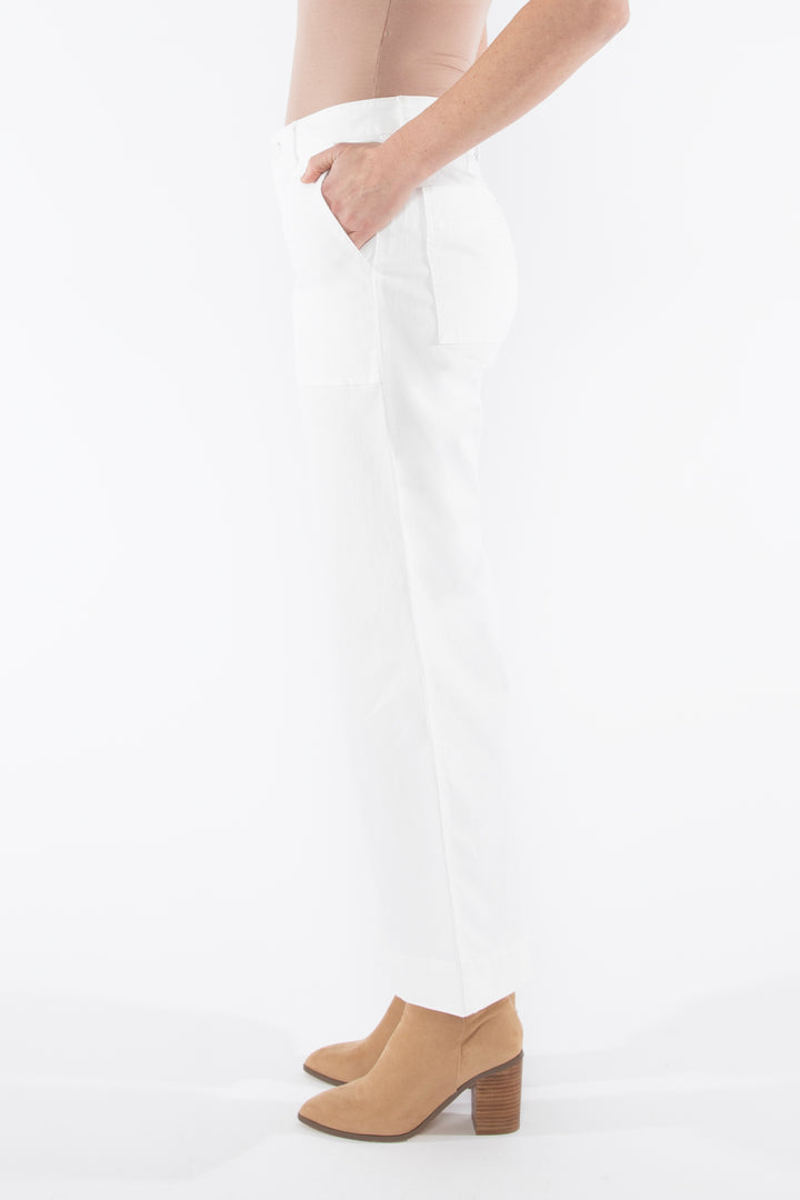 Jump Patch Pocket Jean in Chalk