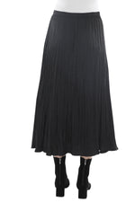 Jump Pleated Pull On Skirt in Black