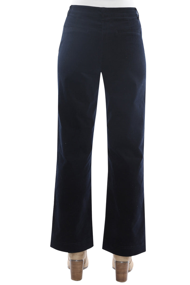 Jump Patch Pocket Velour Pant in Ink Navy