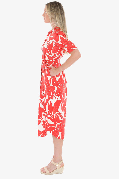 Jump Lily Mono Dress in Red