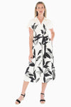 Jump Vine Print Dress in Black