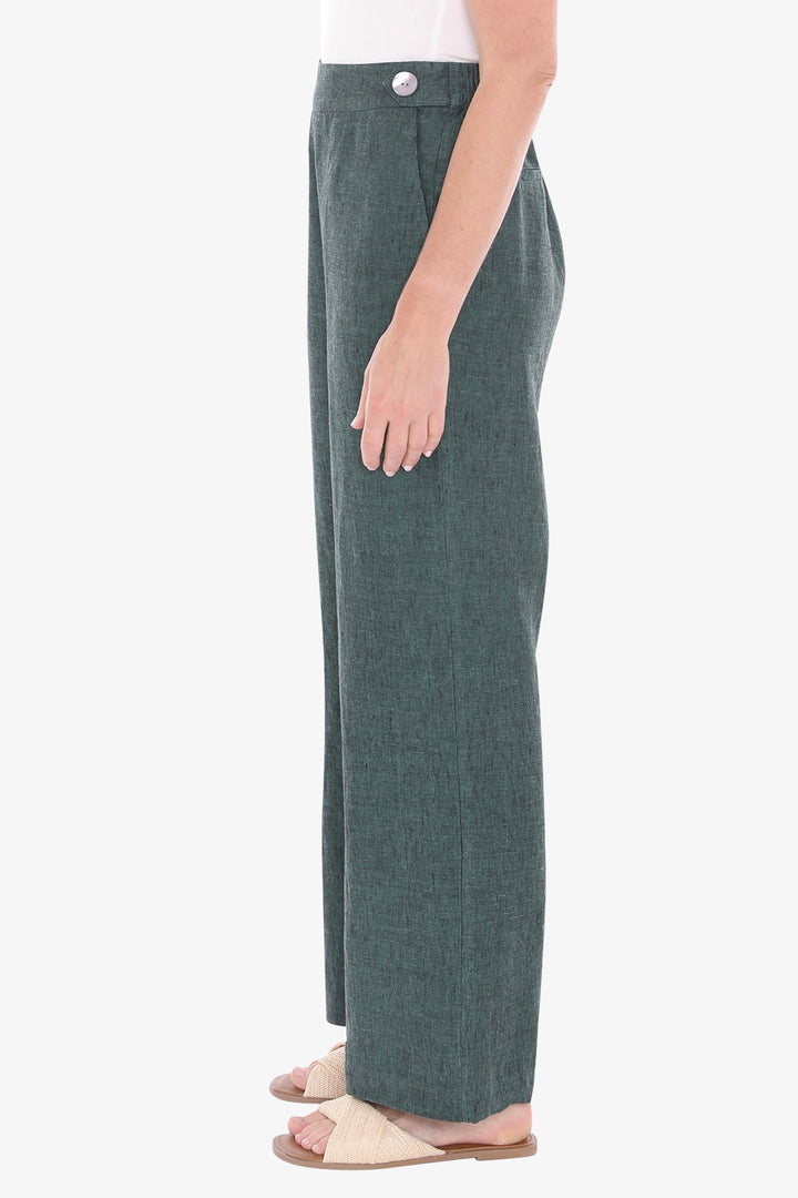 Jump Button Tab Pant in Pine