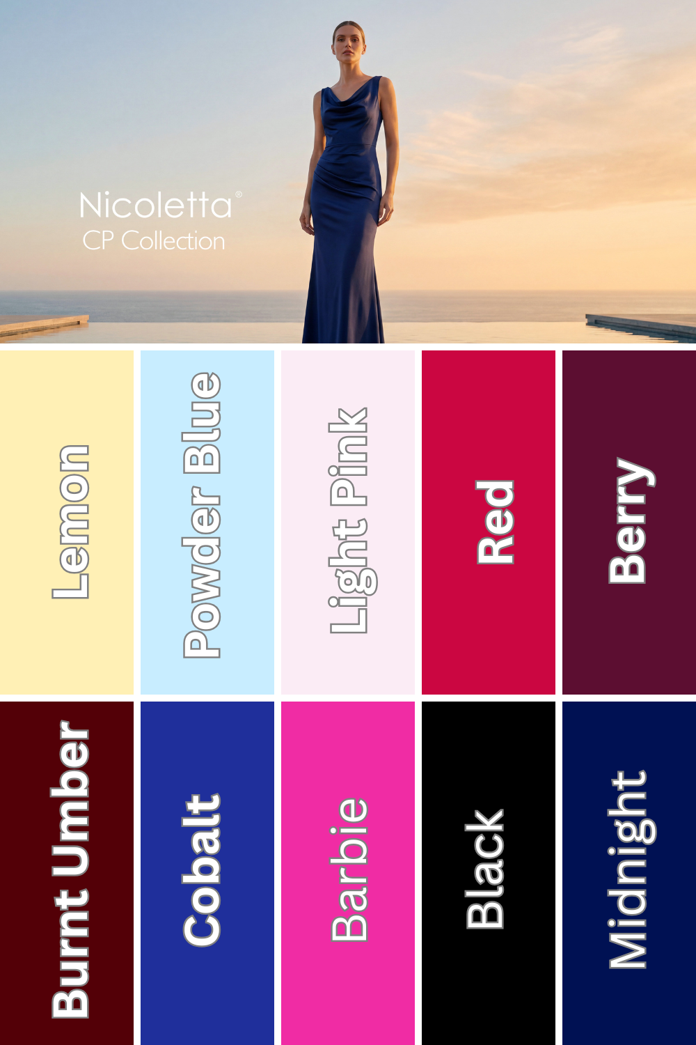 Nicoletta - CP005 (Available to order in 10 different colours)