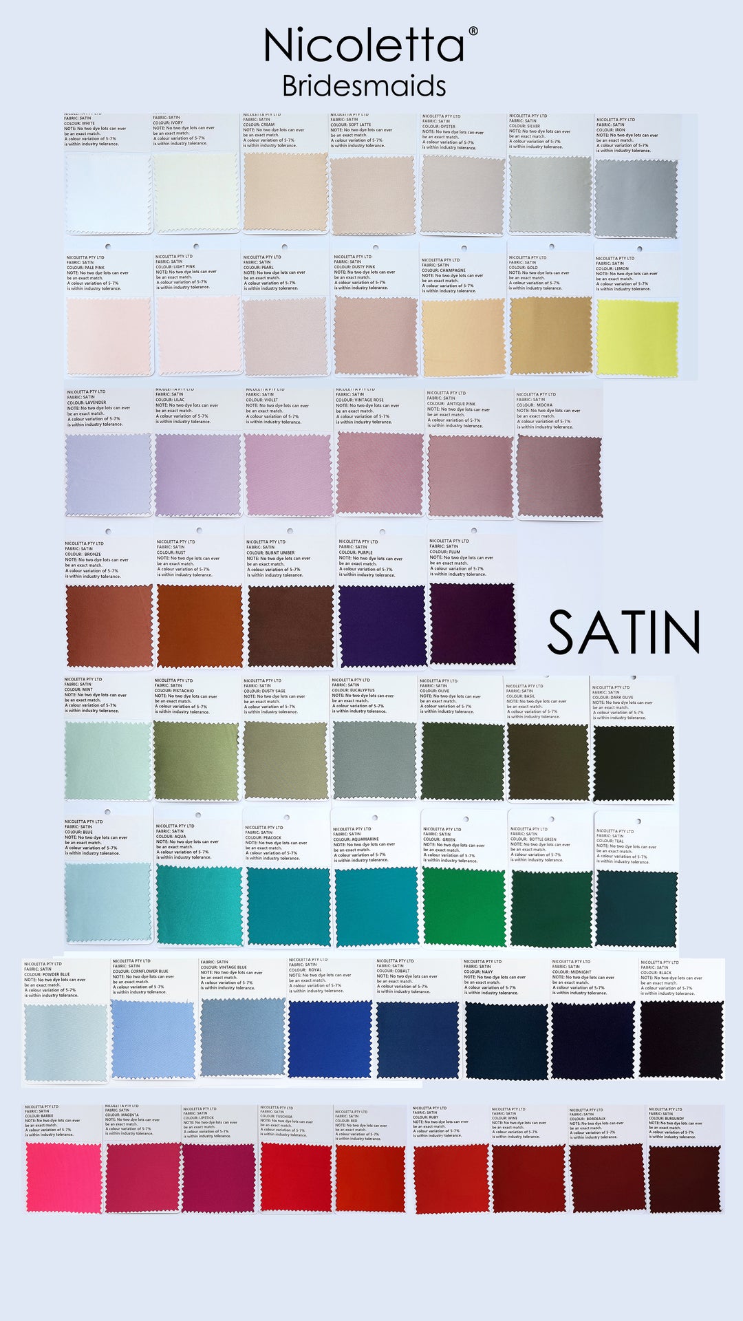 Nicoletta Special Occasion - NBM3034 (Satin - Available to order in 54 colours)