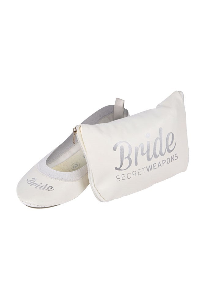 Secret Weapons Fold Up Flats in White Bride