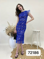 Lorraine Cobalt Lace Dress