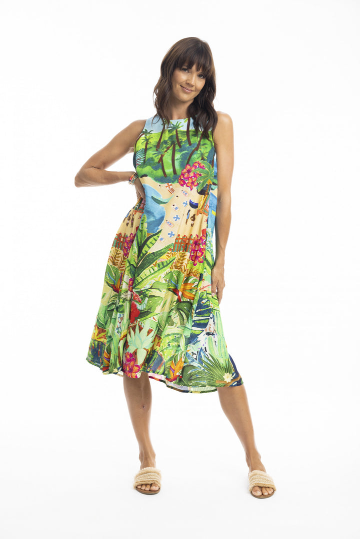 Escape Skye Ruched Neckline Dress