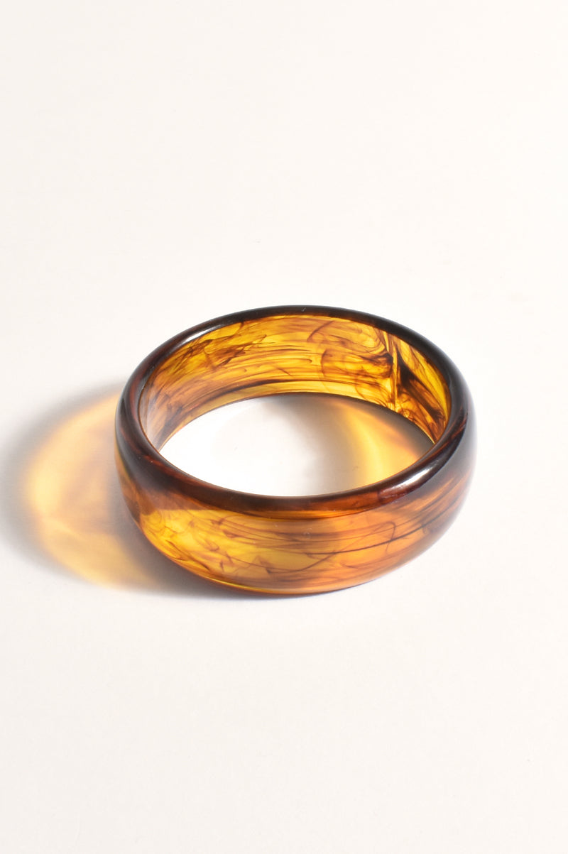 Adorne Riley Resin Bangle in Tortoise ACD1609