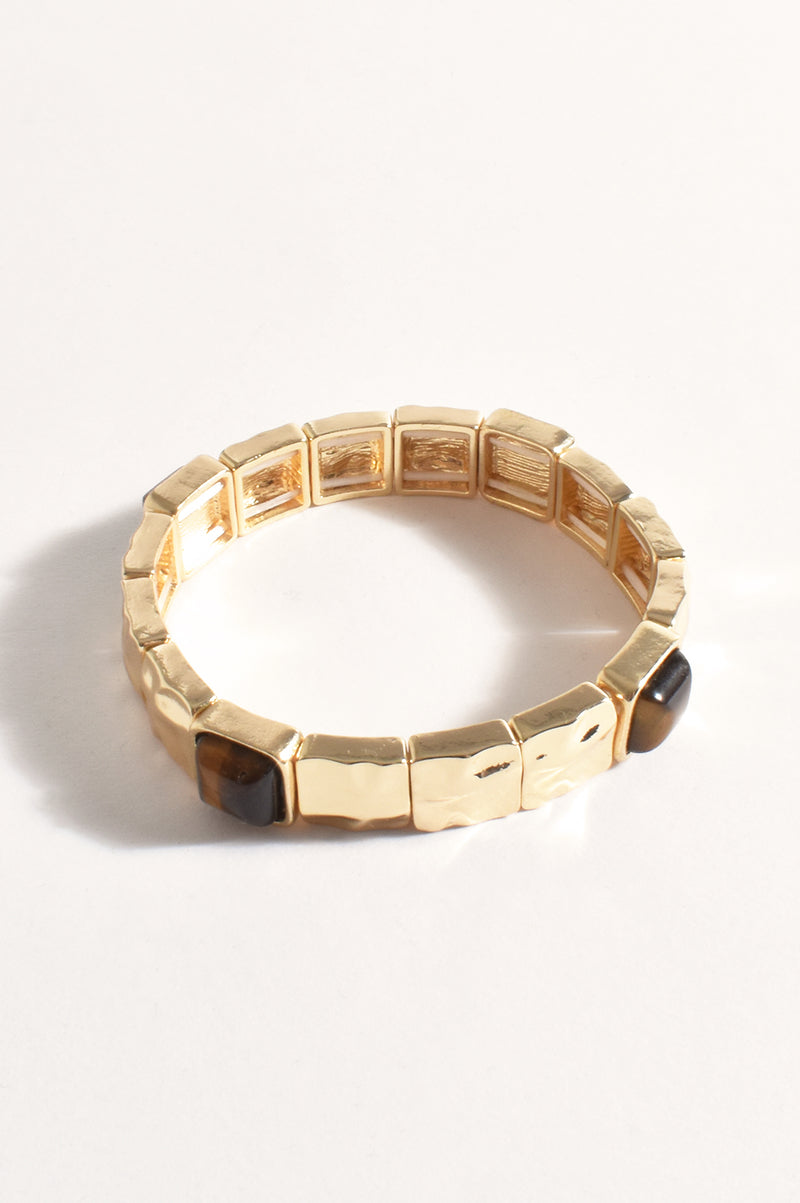 Adorne Inset Stone Stretch Bracelet ACD1620