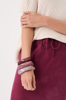 Adorne Resin Stacking Bangle in Dusty Pink ACD1640